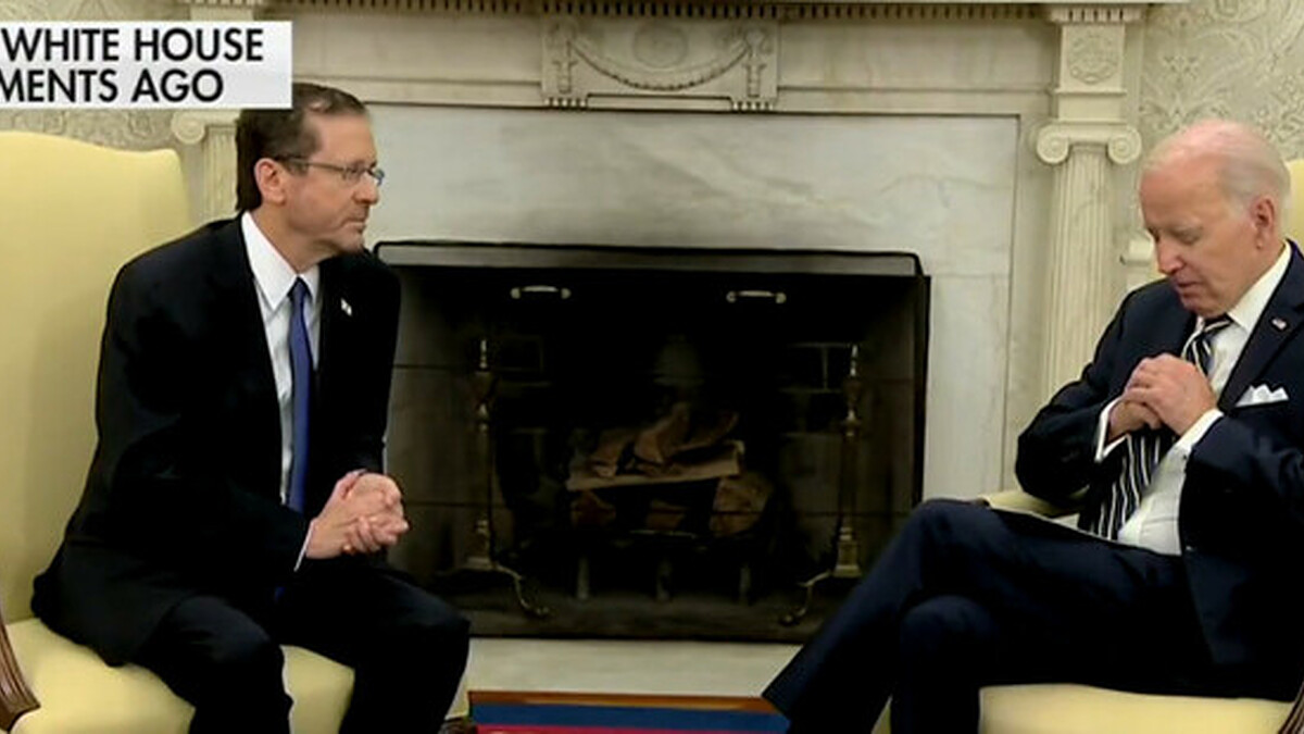 Biden, İsrail Cumhurbaşkanı İle Görüşürken Uyuya Kaldı