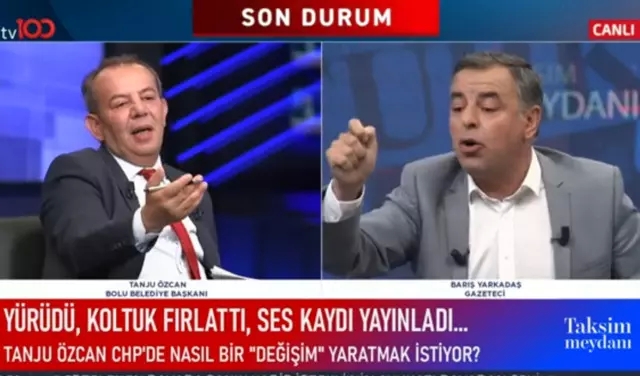Tanju Özcan Ve Barış Yarkadaş Canlı Yayında Birbirine Girdi