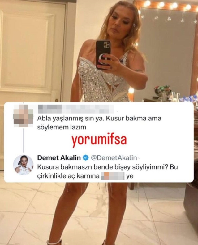 Demet Akalın, Takipçisinin "Yaşlanmışsın" Yorumuna Çıldırdı!