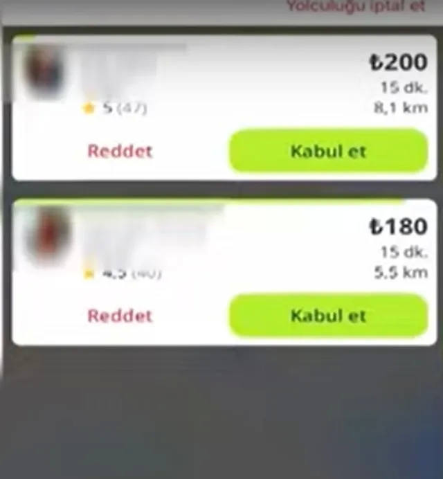 Taksiciler Yolcuyu Artık Açık Artırma İle Alıyor!