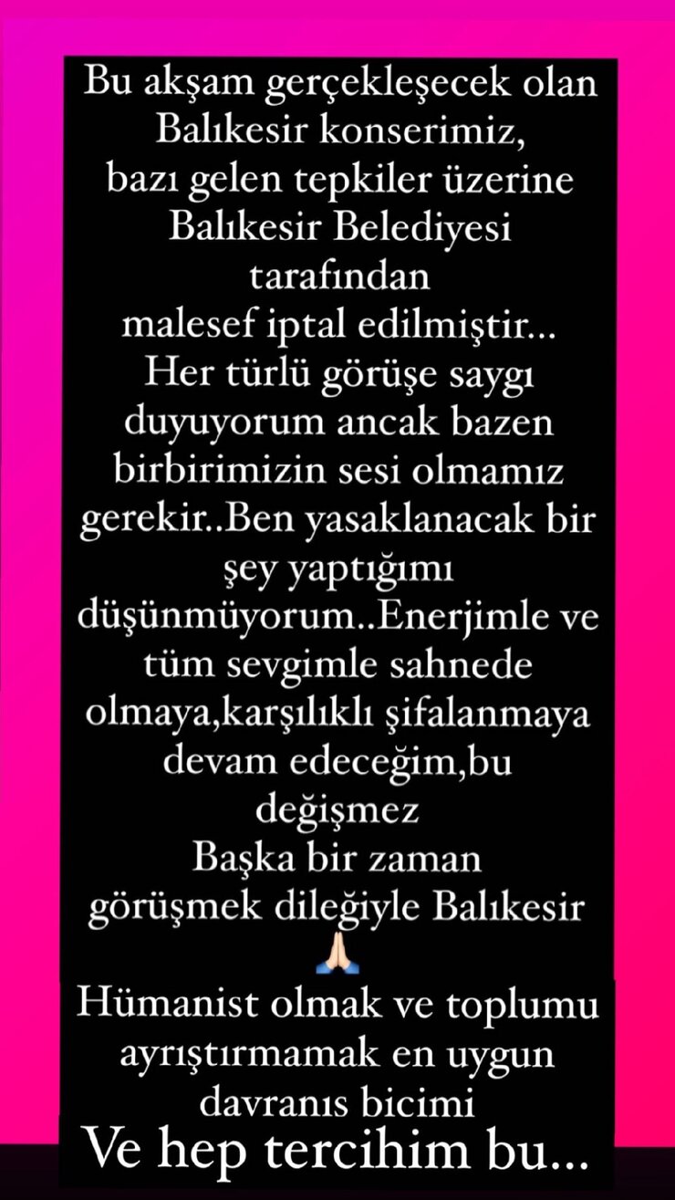 Hande Yener, İptal Edilen Balıkesir Konseri İçin İsyan Etti!