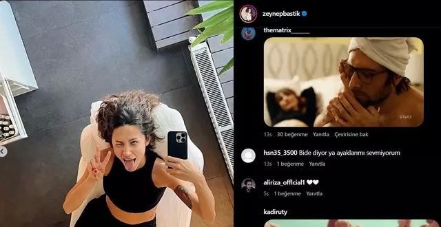 Zeynep Bastık Tatilden Ayaklı Pozlar Paylaştı