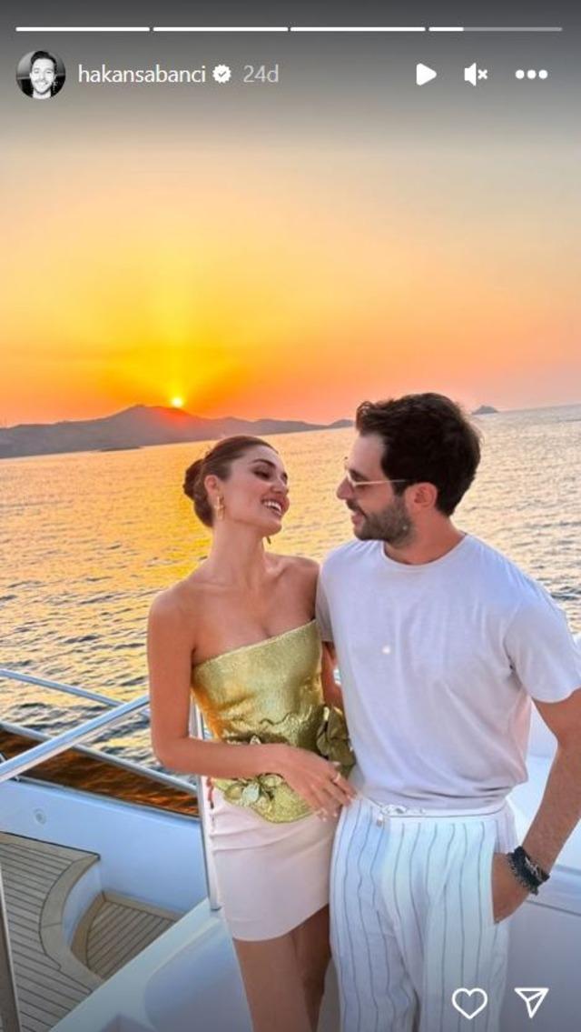 Hande Erçel Ve Hakan Sabancı'dan Romantik Paylaşım!