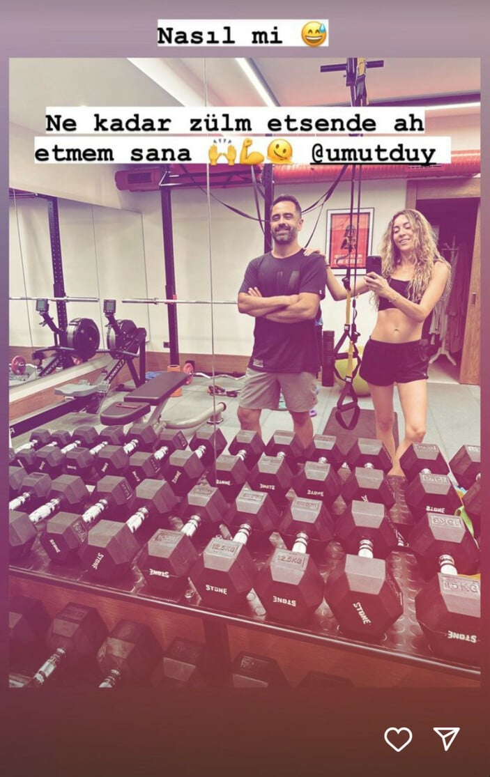 Sinem Kobal, Tatil Sonrası Spor Hocalarıyla İş Başında!