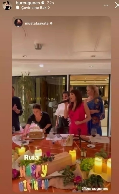 Burcu Güneş, Ravi Ruia'nın Lüks Teknesinde Şarkı Söyledi