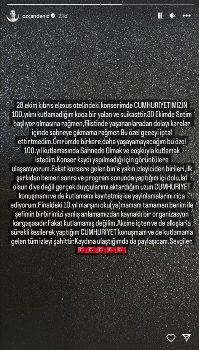 Özcan Deniz'in Cumhuriyet Kutlamalarında Neden Marş Okumadı? Protesto İddialarını Cevapladı...