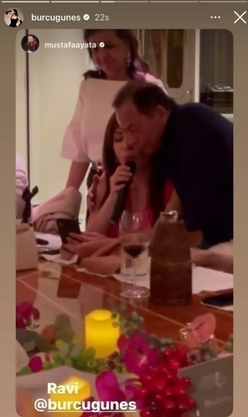Burcu Güneş, Ravi Ruia'nın Lüks Teknesinde Şarkı Söyledi
