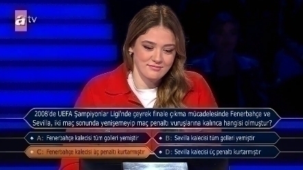 Zehra Güneş, Kim Milyoner Olmak İster'de 300 Bin Tl Kazandı!