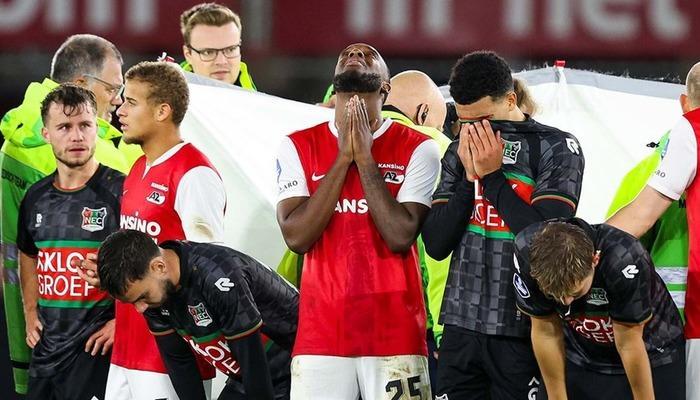 Az Alkmaar – Nec Nijmegen Maçında Bas Dost Kalp Krizi Geçirdi!
