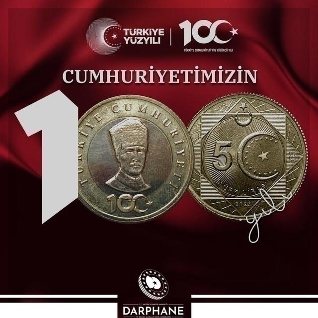 100 Milyon Adet 5 Türk Lirası Madeni Para Tedavüle Sunuldu