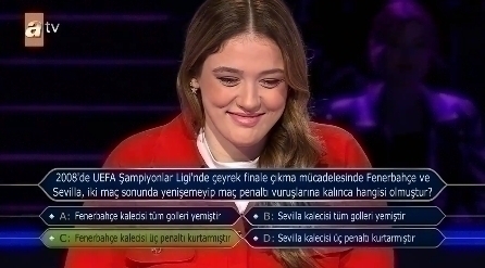 Zehra Güneş, Kim Milyoner Olmak İster'de 300 Bin Tl Kazandı!