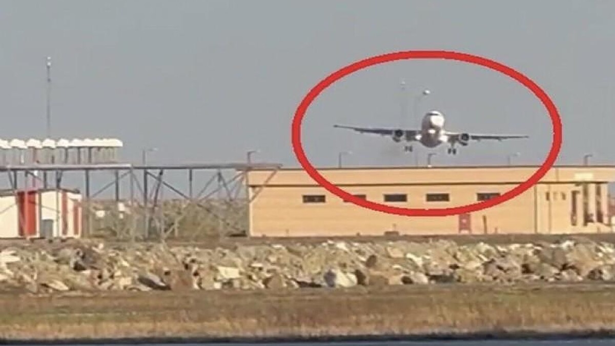 Ordu'da Fırtınada İnmeye Çalışan Thy Uçağının Videosu!