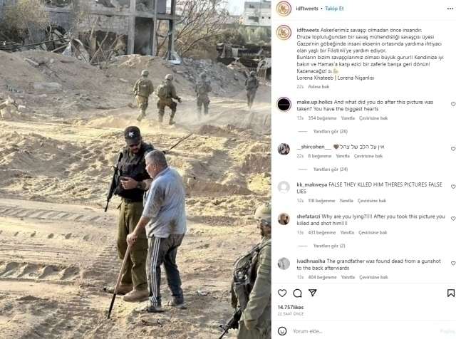 İsrail Askerleri Önce Yardım Ediyor Gibi Fotoğraf Çektirdi Sonra Öldürdü!