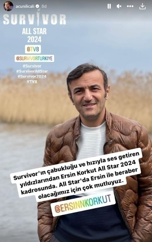 Survivor Kadrosuna Son Katılan Yarışmacı Ersin Korkut!