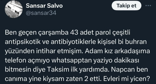 Rapçi Sansar Salvo: 43 Farklı İlaç İçerek İntihara Kalkıştı!