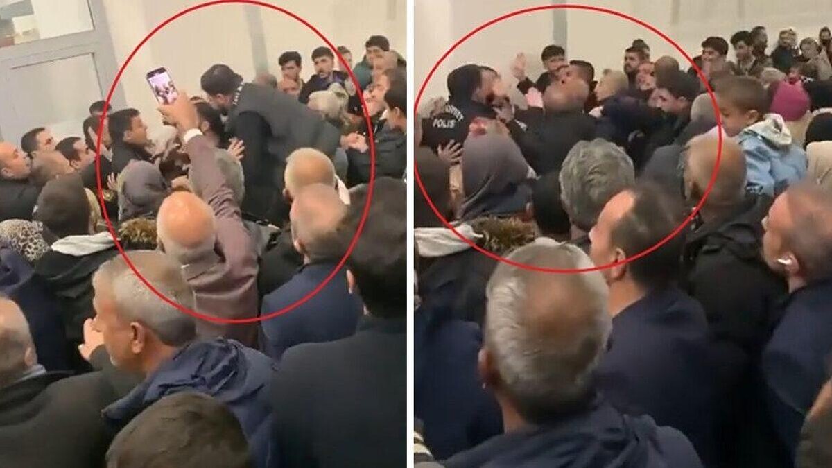 Diyarbakır'da Umre Dönüşü Tekme Tokat Kavga!