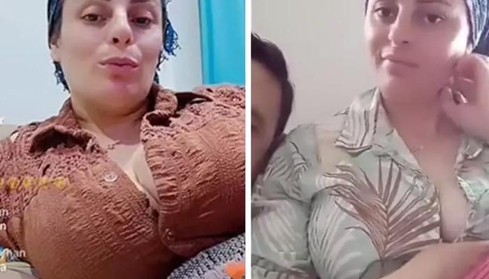 Tiktok'ta Göğüs Dekoltesi Veren Laz Kızı Kocasıyla Yayın Yaptı!