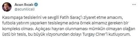 Acun Ilıcalı, Kasımpaşa Tesislerini Gezerek Soruları Yanıtladı!