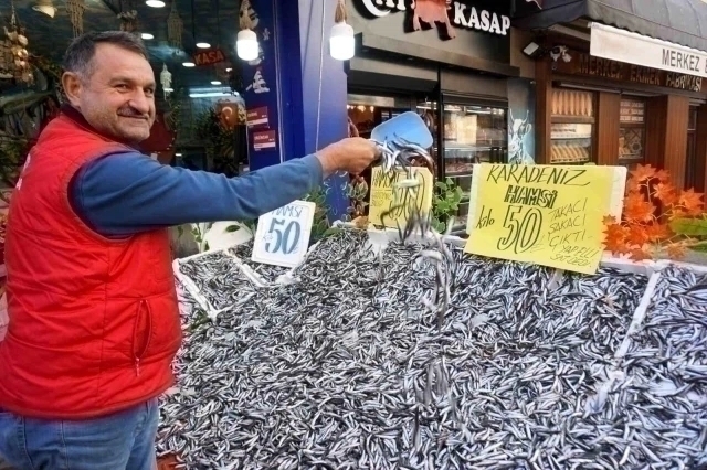 Hamsi Bolluğu Tezgahlara Yansıdı: Fiyatlar Yarı Yarıya Düştü!