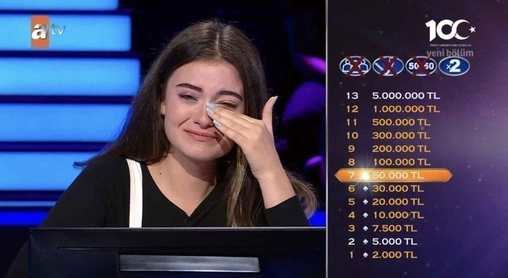 Kim Milyoner Olmak İster'de 50 Bin Tl Kazanan Yarışmacı Ağladı!