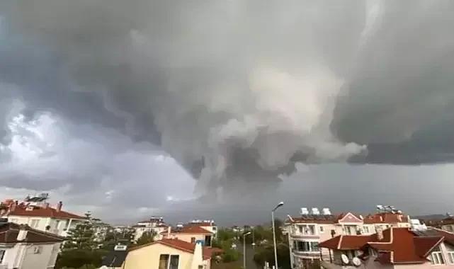 Muğla'da Hortum Paniği! Gören Dehşete Kapıldı...