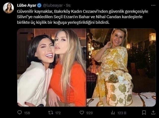 Seçil Erzan, Candan Kardeşlerle Aynı Koğuşa Kalıyor!