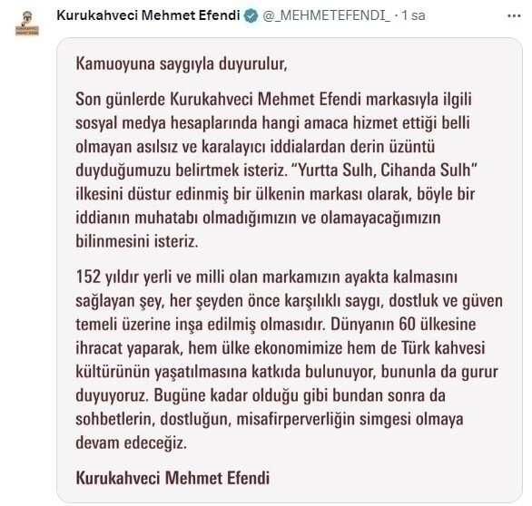 Kahveci Mehmet Efendi İsrail Ordusuna Kahve Gönderdi İddialarını Cevapladı!