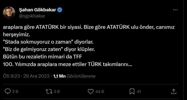 Şahan Gökbakar'ın Suudi Arabistan Tepkisi! "Araplara Meze Ettiler"