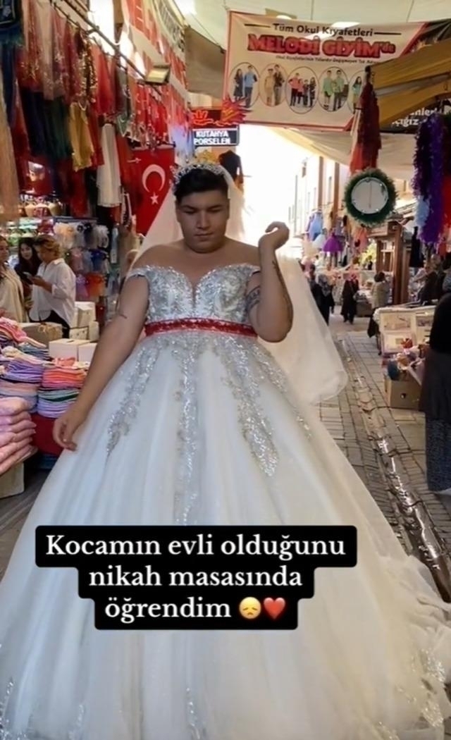 Gelinlikli Tiktok Fenomeni 'Mami.ekici' Pazarda Şaşkınlık Yarattı