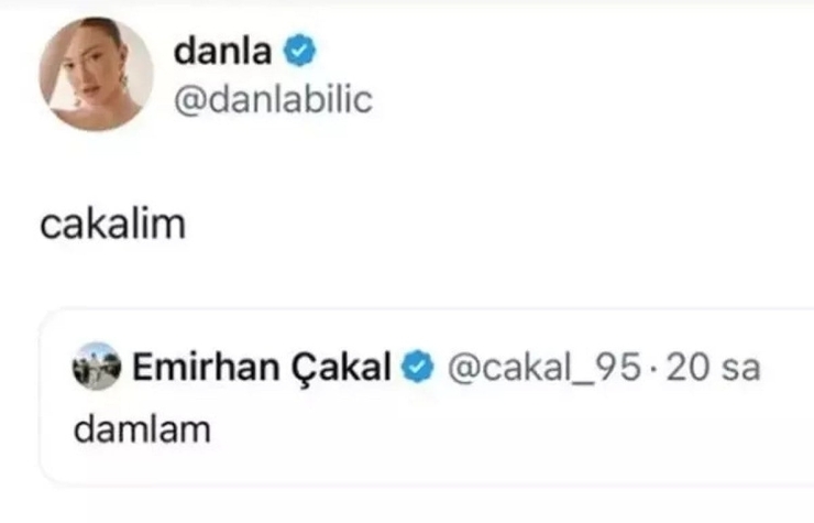 Danla Bilic, Sevgilisi Emirhan Çakal İçin "Çakalım" Paylaşımı Yaparak Aşkını Tazeledi!