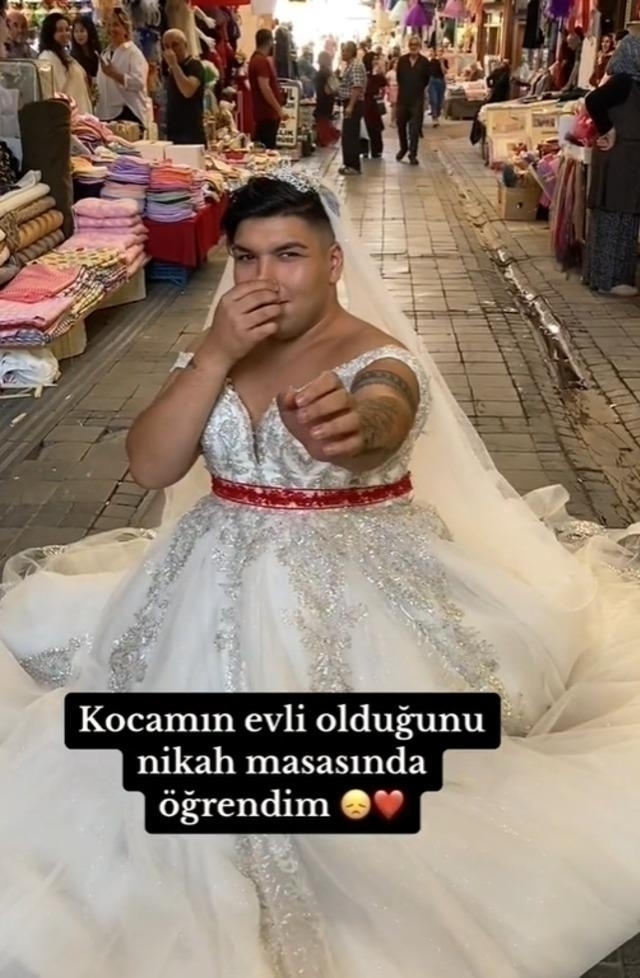 Gelinlikli Tiktok Fenomeni 'Mami.ekici' Pazarda Şaşkınlık Yarattı