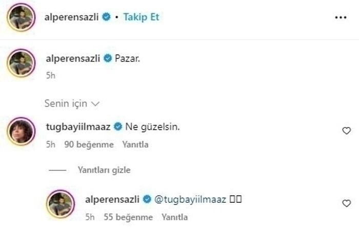 Çok Güzel Hareketler'in Oyuncuları Tuğba Yılmaz Ve Alperen Sazlı Arasında Aşk Sürprizi!