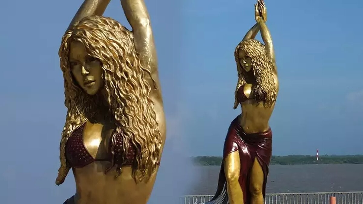 Shakira İçin Barranquilla'da Dev Bronz Heykel Dikildi