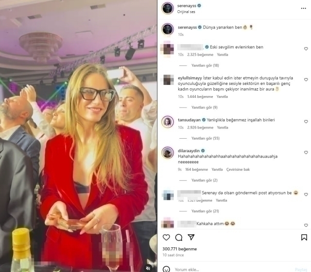 Umut Evirgen'in Eski Sevgilisi Serenay Sarıkaya'dan İlginç Düğün Videosu!