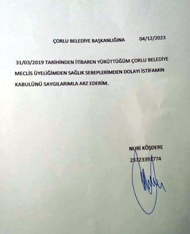 Seçil Erzan'ın İfadelerinde İsmi Geçen Ak Parti'li İsim İstifa Etti