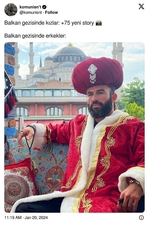 Survivor Turabi'den Padişah Kostümlü Pozlar!