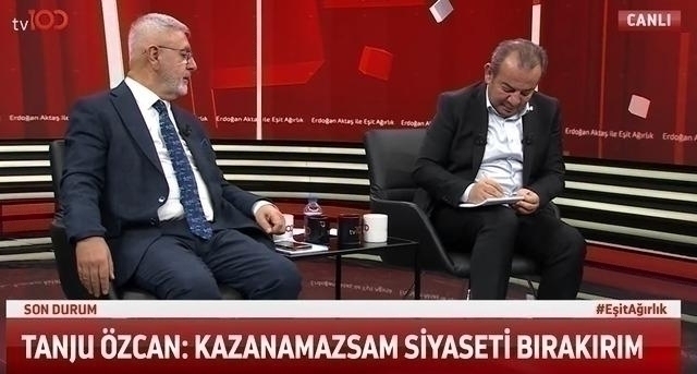 Tanju Özcan, Canlı Yayında İmzaladı! Siyaseti Bırakacağım...