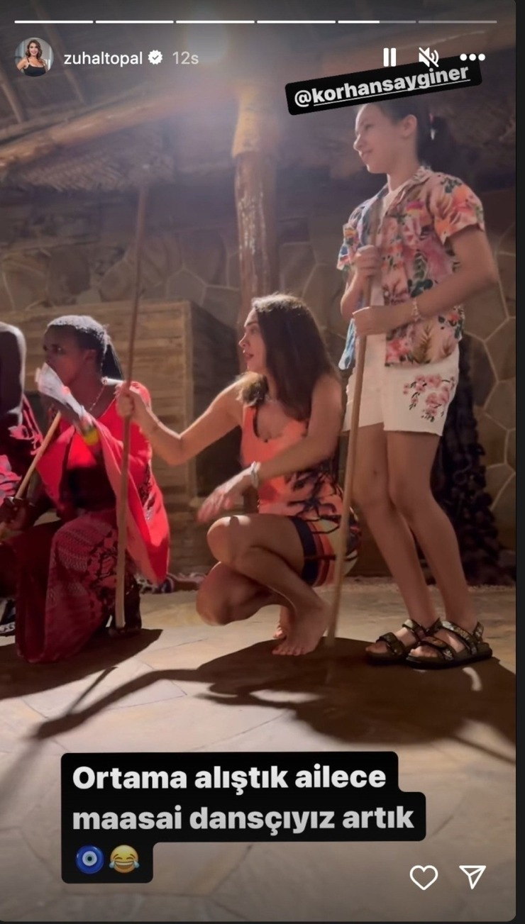 Zuhal Topal, Afrika'da Halka Maasai Dansı Yaptı!