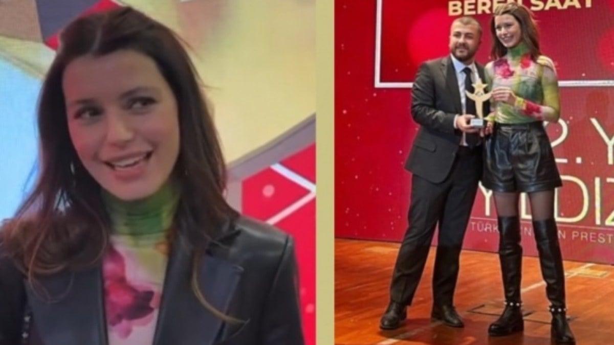 Beren Saat'in Ödül Töreninde Giydiği Deri Şortlu Kıyafeti Olay Oldu!