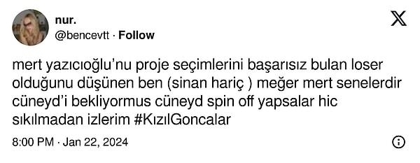 Kızıl Goncalar Dizisinde Cüneyd Karakteri İzleyiciden Tam Not Aldı!