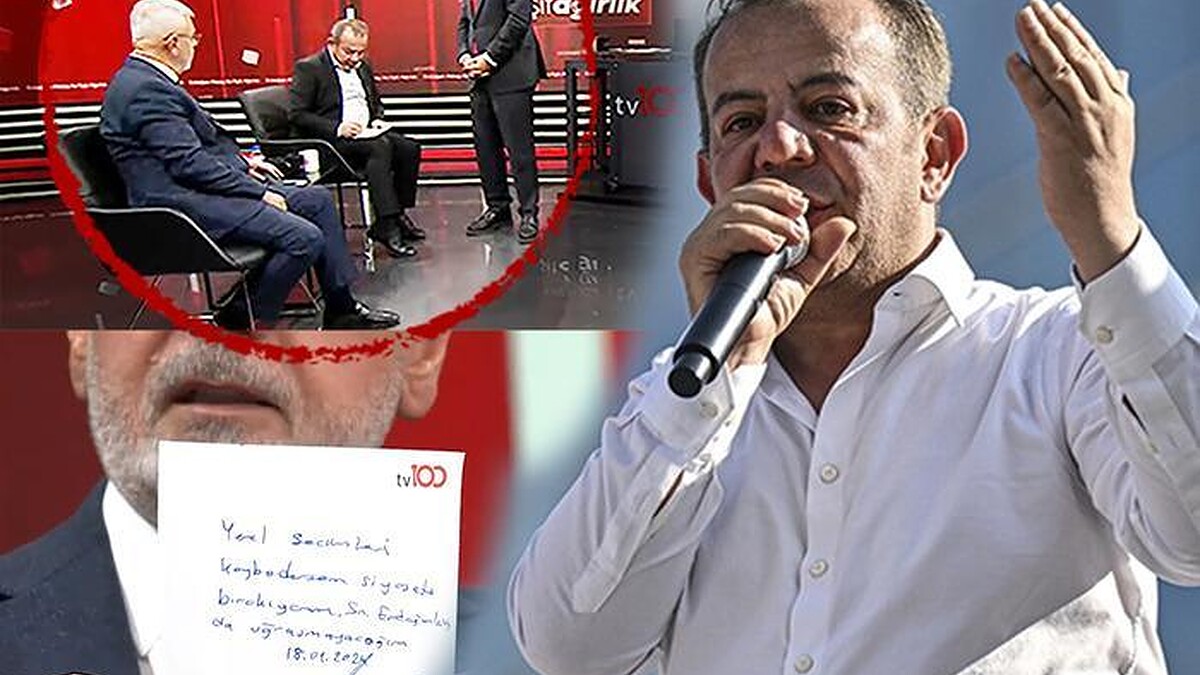 Tanju Özcan, Canlı Yayında İmzaladı! Siyaseti Bırakacağım...