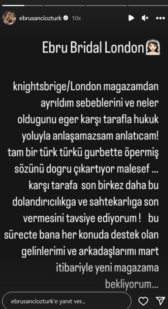 Ebru Şancı, Ortağını Mahkemeye Veriyor! Dolandırıldı Mı?