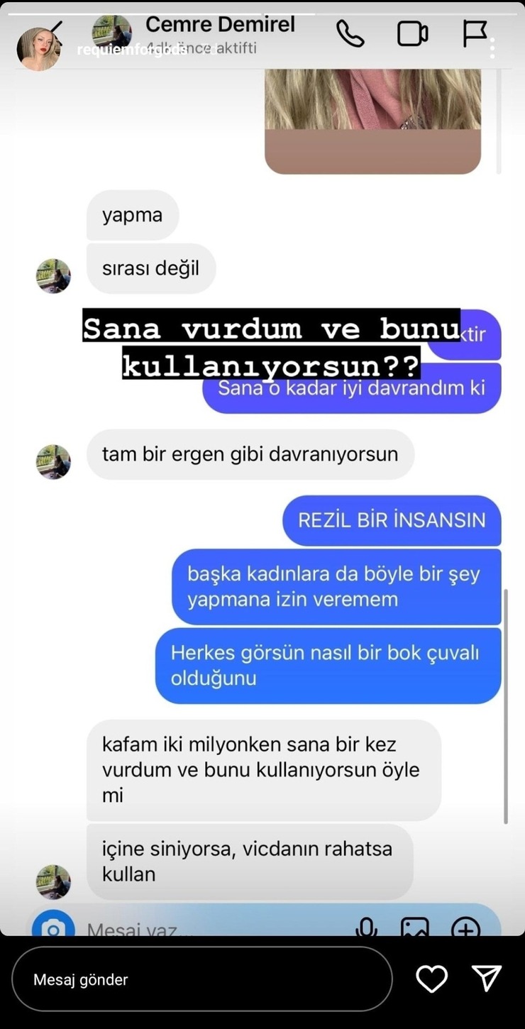 Cemre Demirel: Kıyak Kafa Birtane Vurmuşum! Bu Kadını Dövmek Mi Oluyor?
