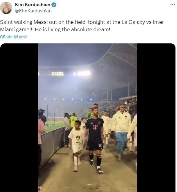 Kim Kardashian, Messi'yi Paylaşmaya Doyamadı! Sahaya Çıktı...