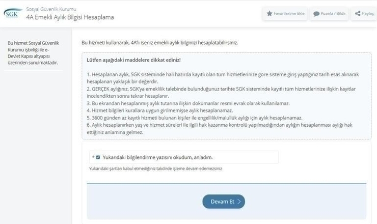 Emekli Maaşı Hesaplama Sistemi Abo E-devlet Kullanımına Açıldı!