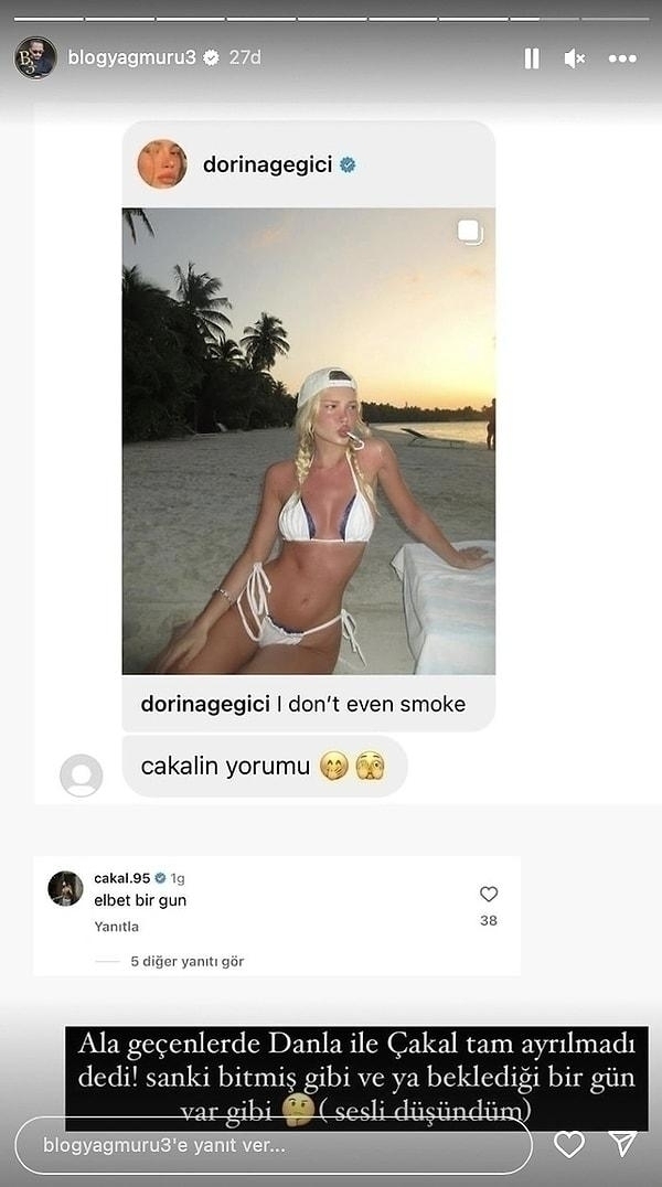 Çakal, Danla Bilic'ten Sonra Sinem Melek Coşkun'la Aşk Tatilinde!