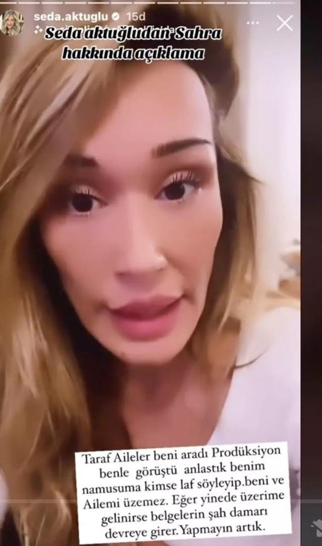 Seda Aktuğlu Sahra'nın Kocasının Küfürlü Mesajlarını Paylaştı!