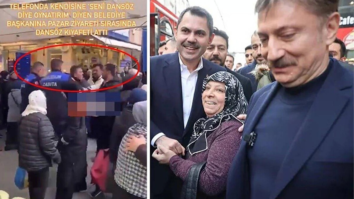 Bahçelievler Belediye Başkanı Hakan Bahadır'a Dansöz Kıyafeti Protestosu