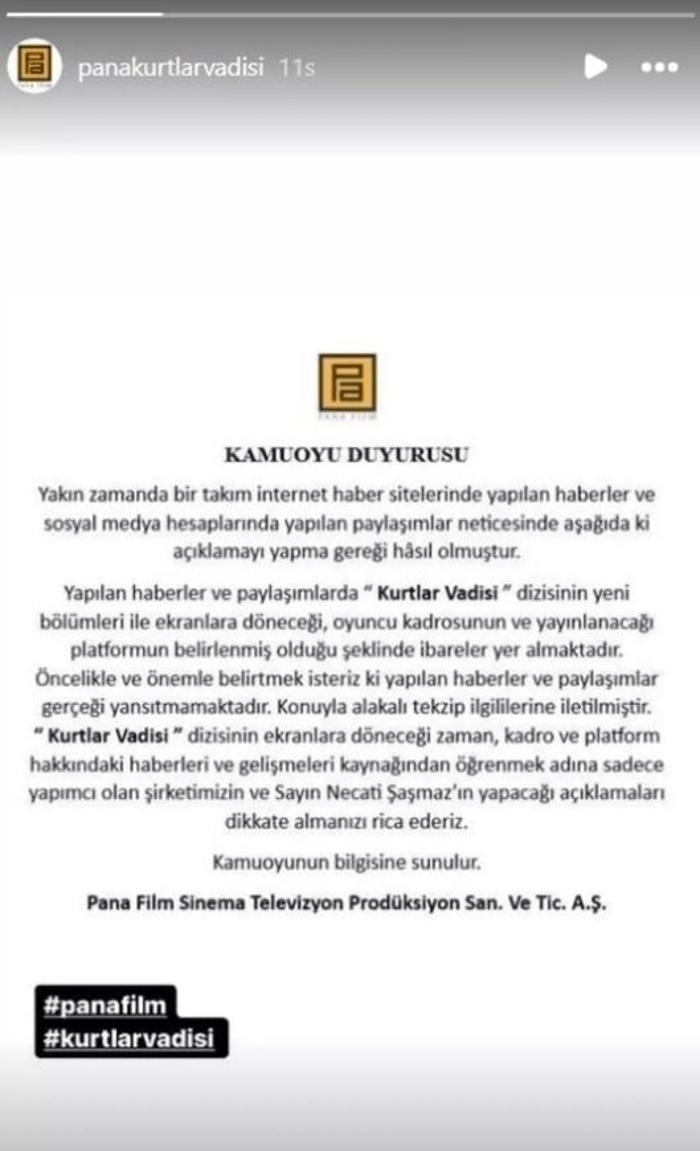 Kurtlar Vadisi Yeniden Başlayacak Mı? Resmi Açıklama Geldi...