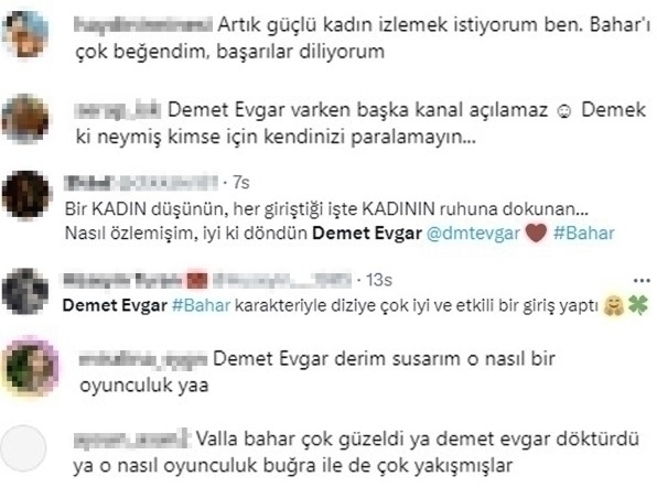 Demet Evgar, Bahar Dizisi Performansıyla İzleyicileri Büyüledi